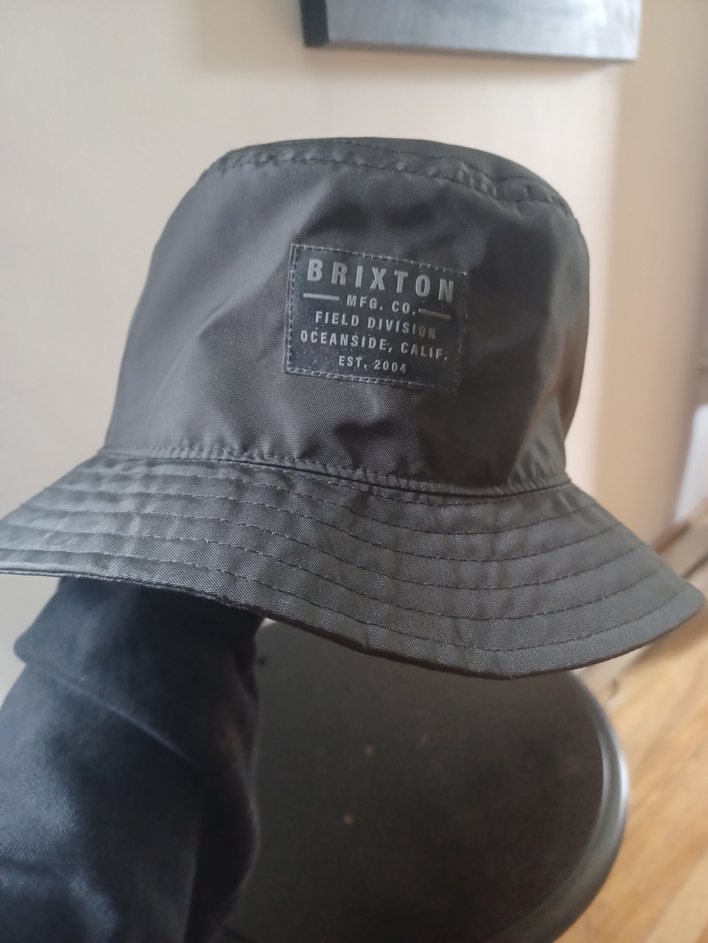 Brixton Black Bucket Hat - Logo Patch